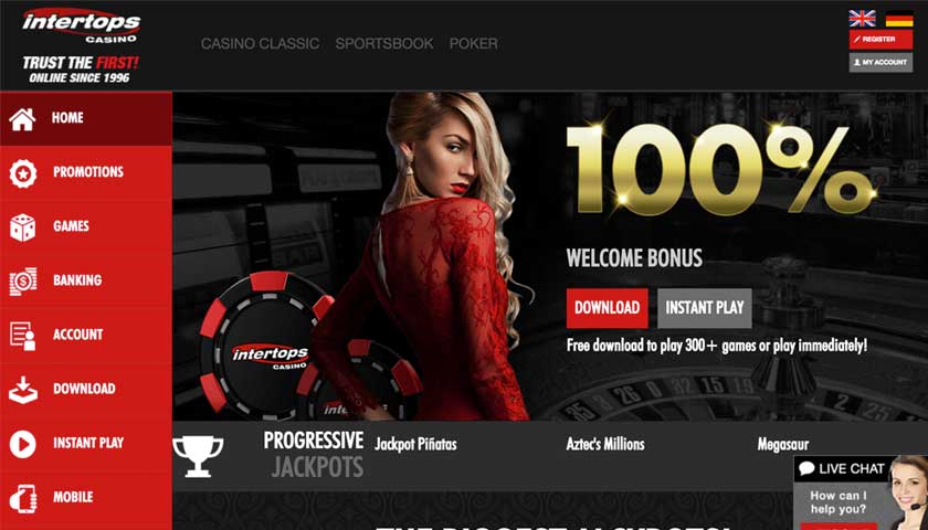 Intertops Red Casino No Deposit Bonus Codes 2020