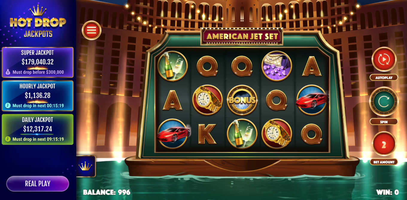 American Jet Set Hot Drop Jackpots Review