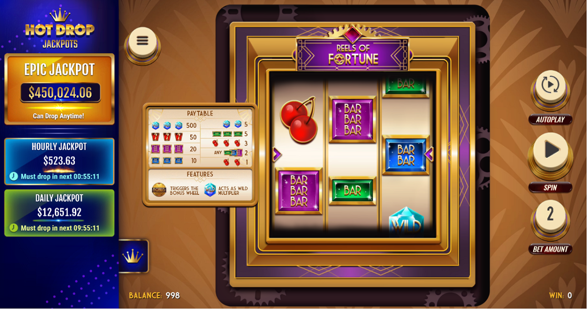 Reels of Fortune Hot Drop Jackpots